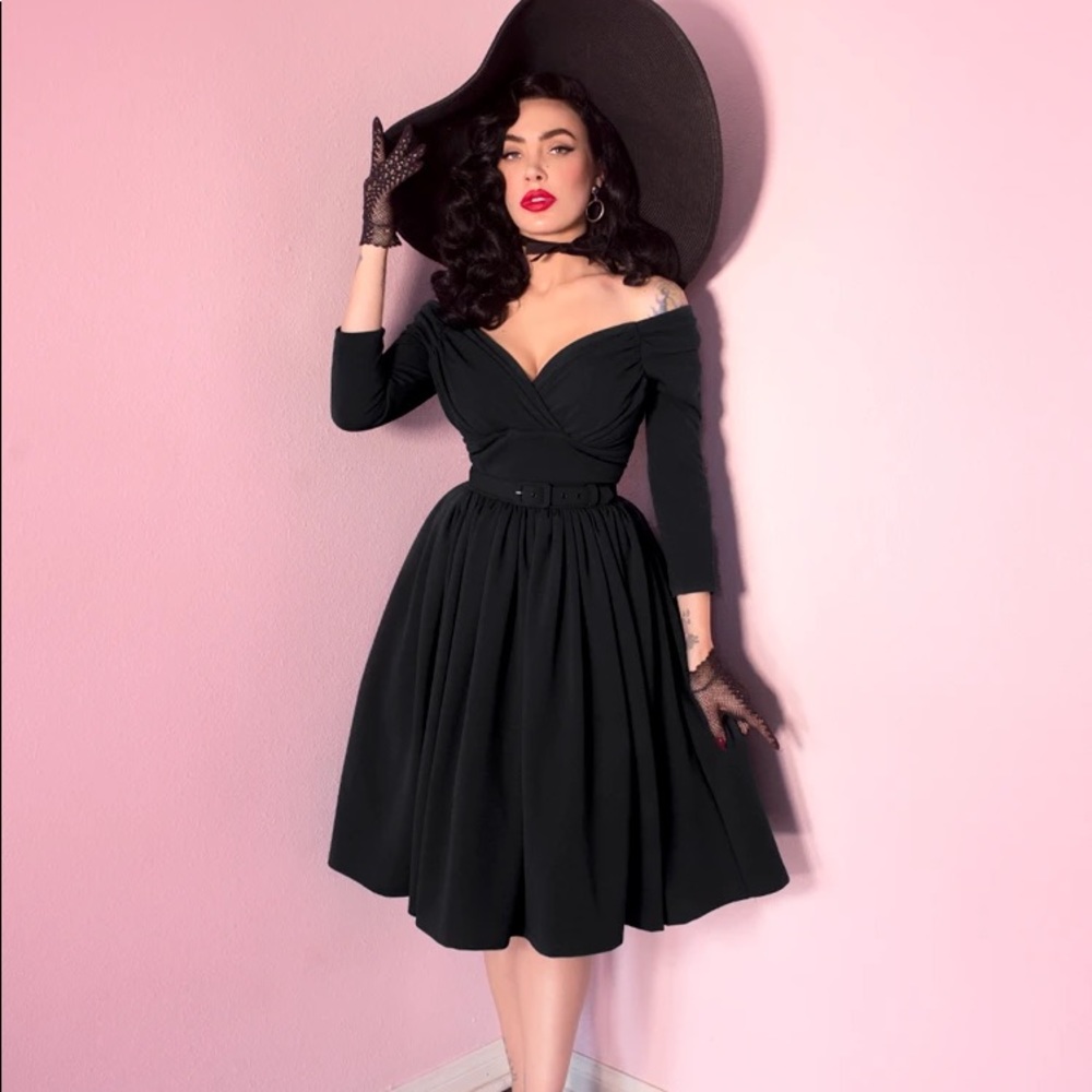 Vixen by Micheline Pitt Starlet Dress in Black 2XL